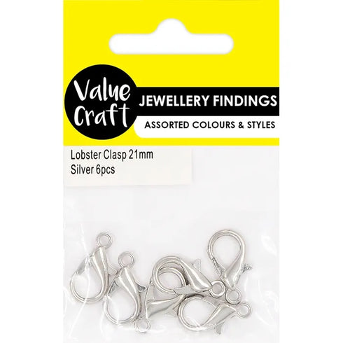 21mm Silver Colour Lobster Clasp